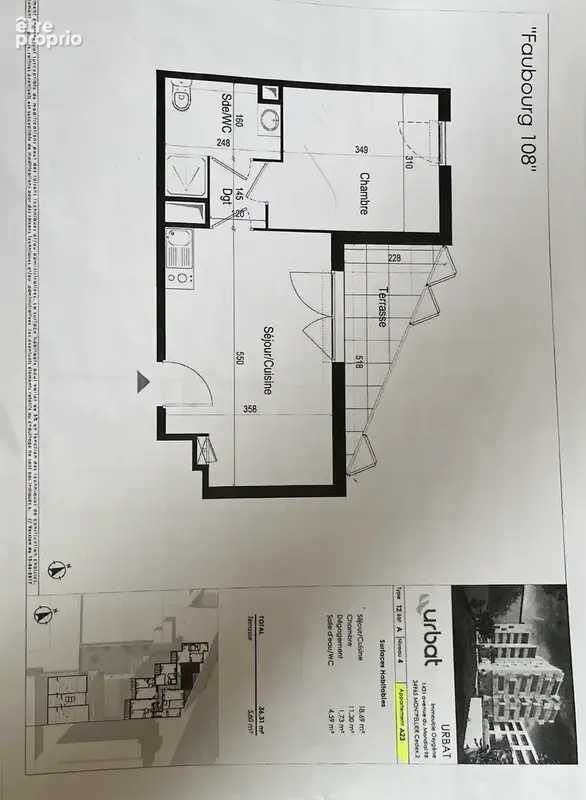 Tassin-la-demi-lune, T2 de 36 m2 avec loggia. - photo 6