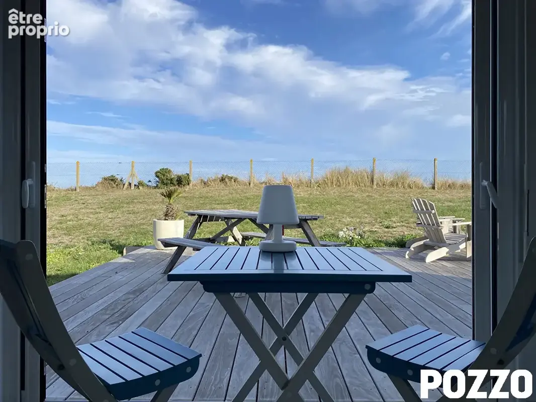 Terrain en front de mer à Réville, avec mobil home - photo 11