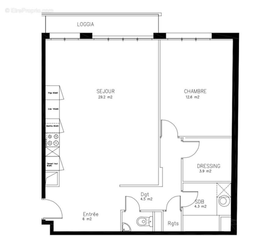Appartement à PARIS-20E