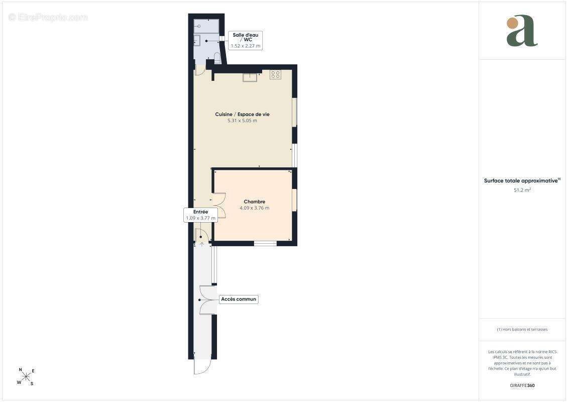 Bel appartement de caractère - 50m2 – en vente au coeur de Saint-Esprit (64100) - photo 11