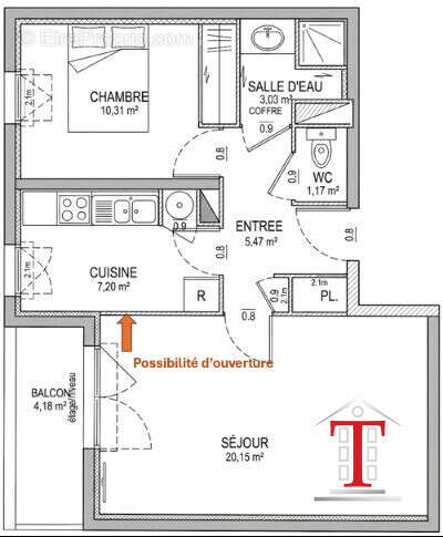Appartement à BEAUCOUZE
