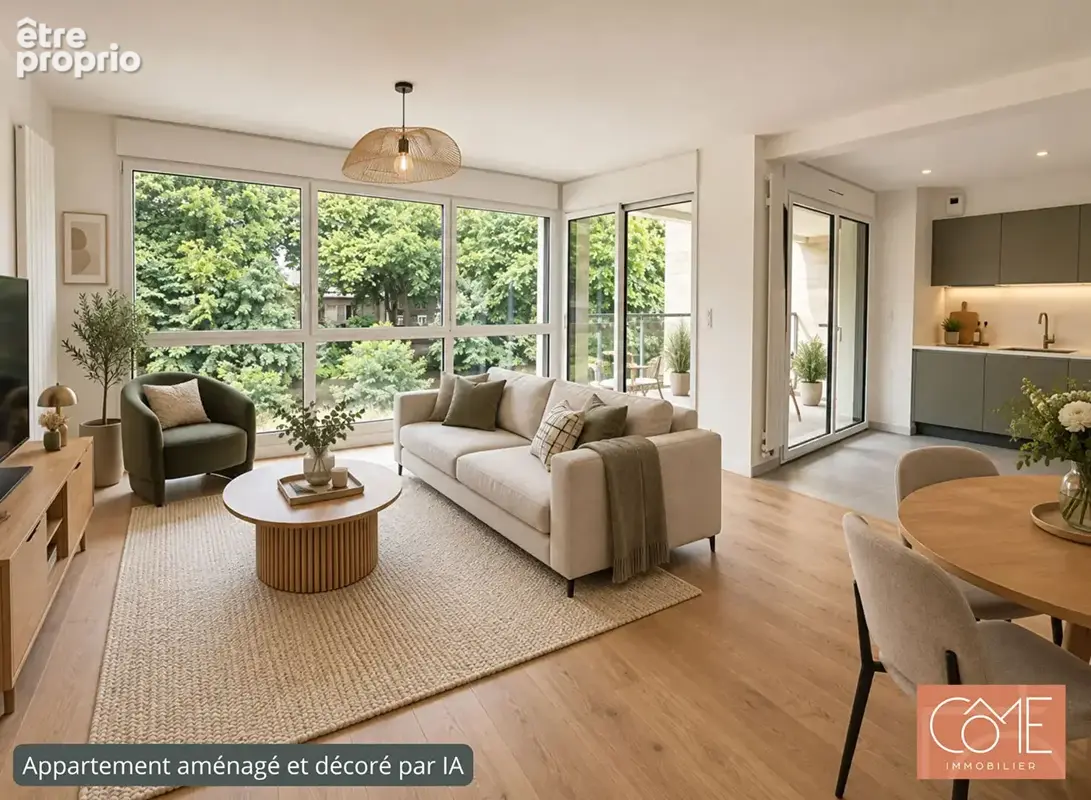Rennes anatole france - appartement t3 neuf 78 m² - terrasse 12 m² - vue canal de l'ille - parking - résidence de standing - photo 5