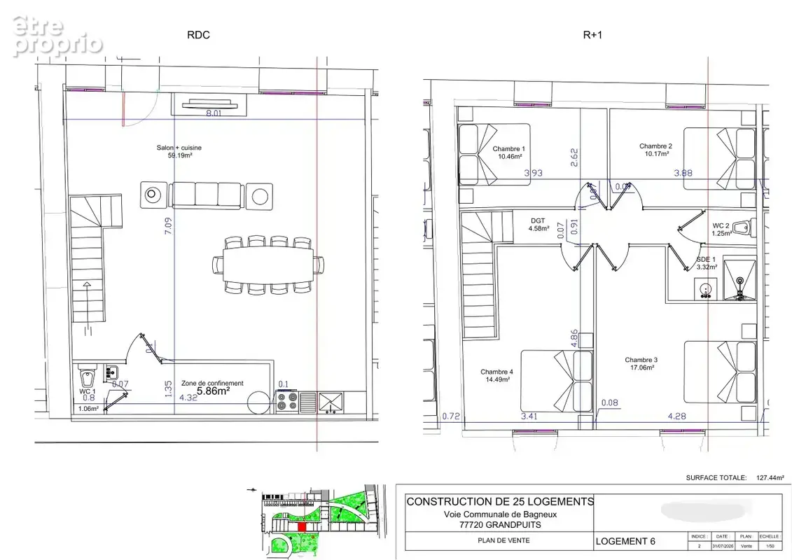 Maison 127.44 m2 LOT No6 - photo 1