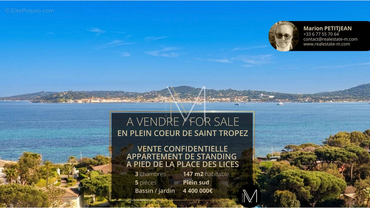 Appartement à SAINT-TROPEZ