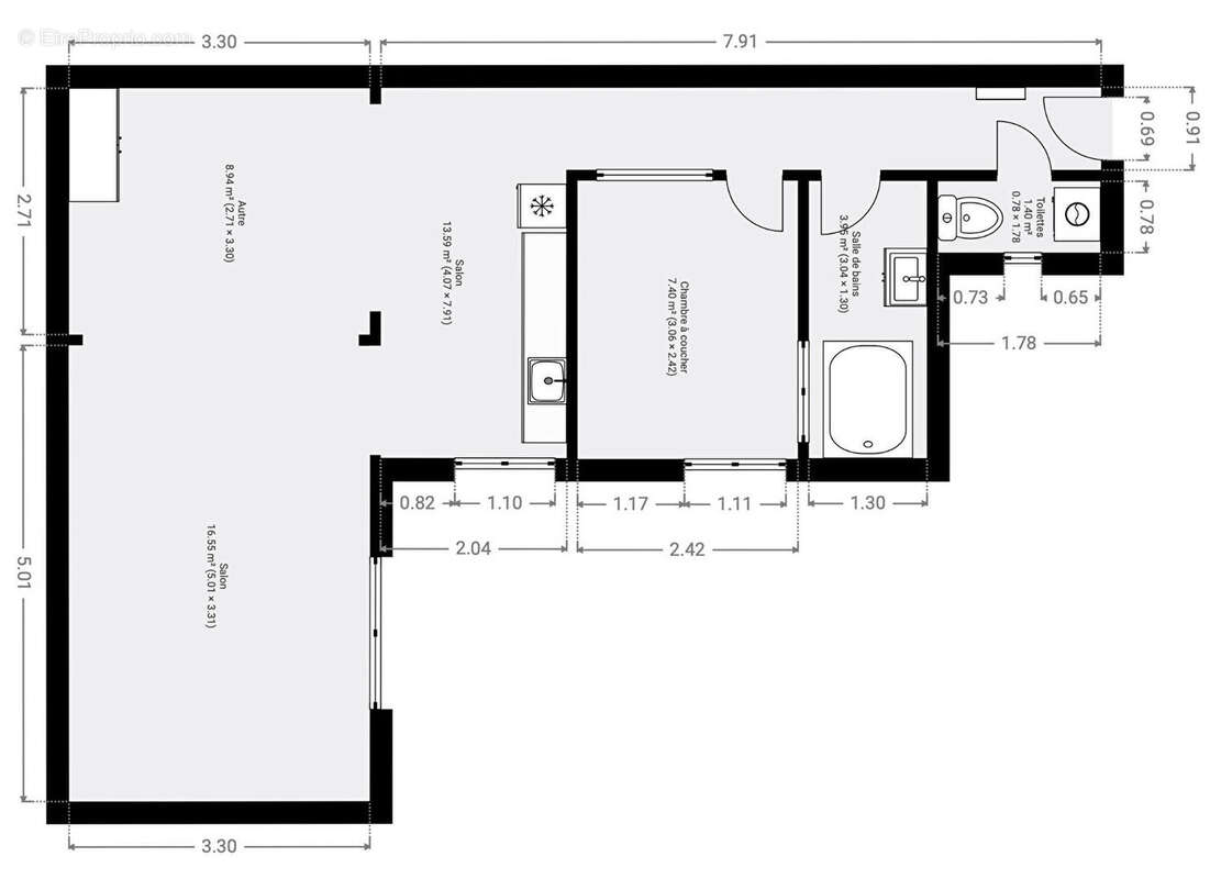 Appartement à PARIS-15E