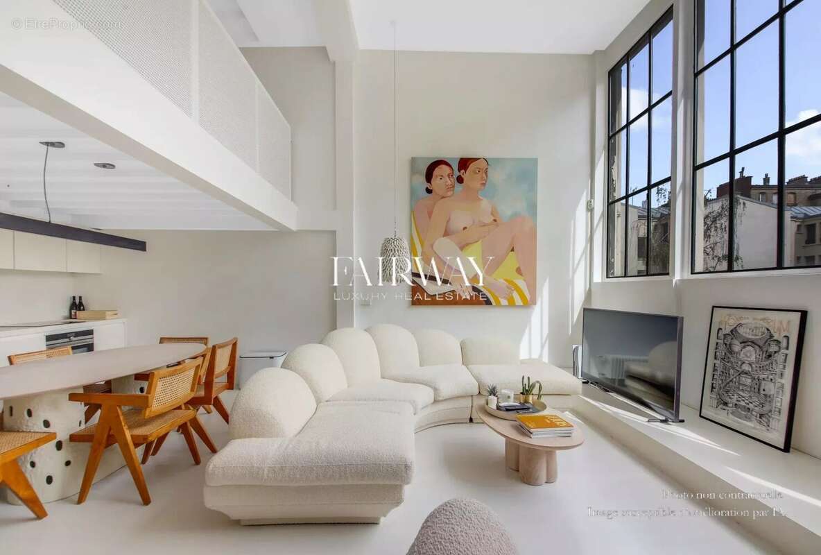 Atelier d’artiste de prestige de 6 pièces et 150m² habitables dans une allée privée du quartier Saint-Ferdinand, 17ème arrondiss - photo 3