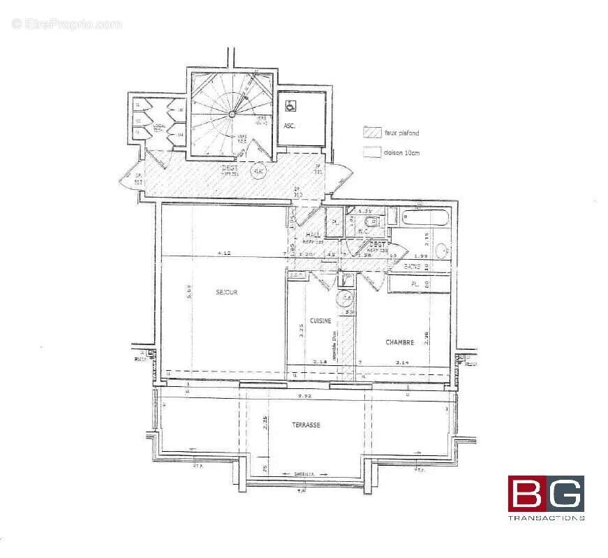 Grand 2 P. 52 M² + terrasse 26 m² belle résidence - photo 12