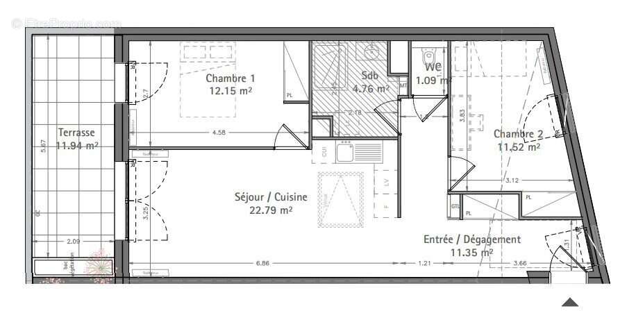 Appartement à BORDEAUX