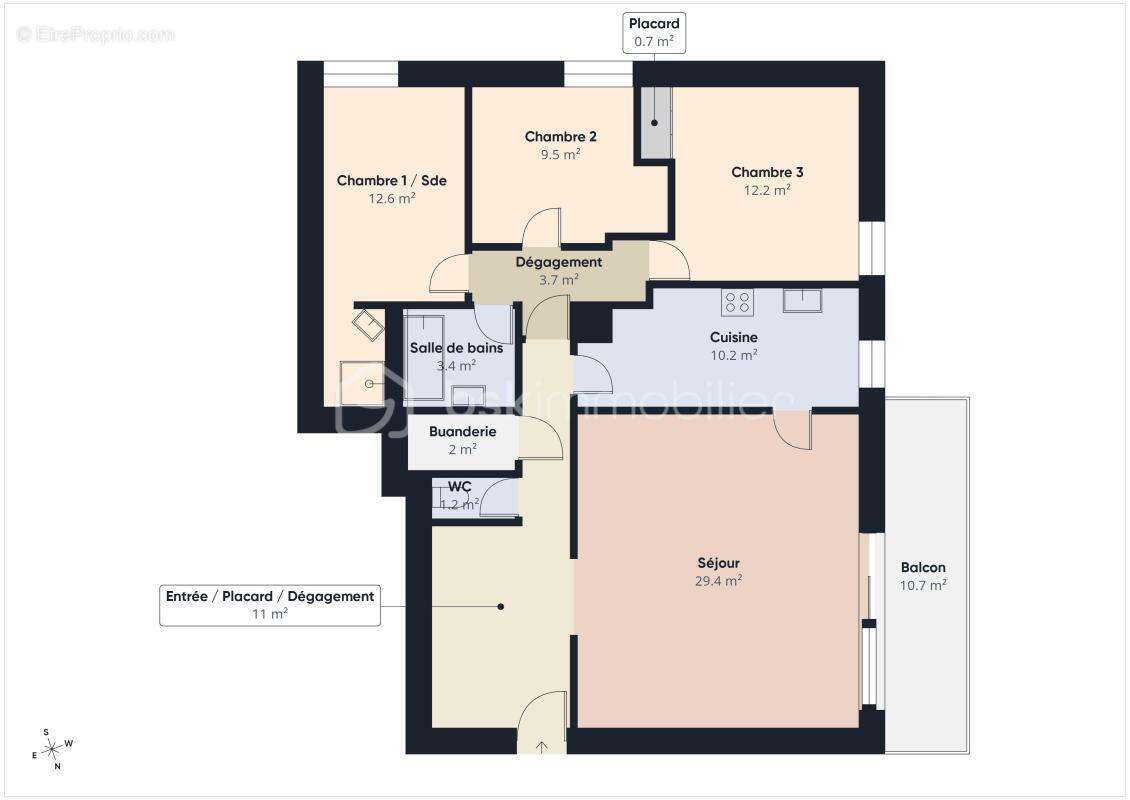 Charenton-le-pont – appartement familial 4 pièces de 96 m² avec terrasse et box - photo 12