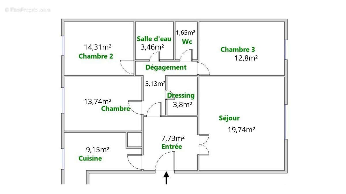 Appartement à CLICHY