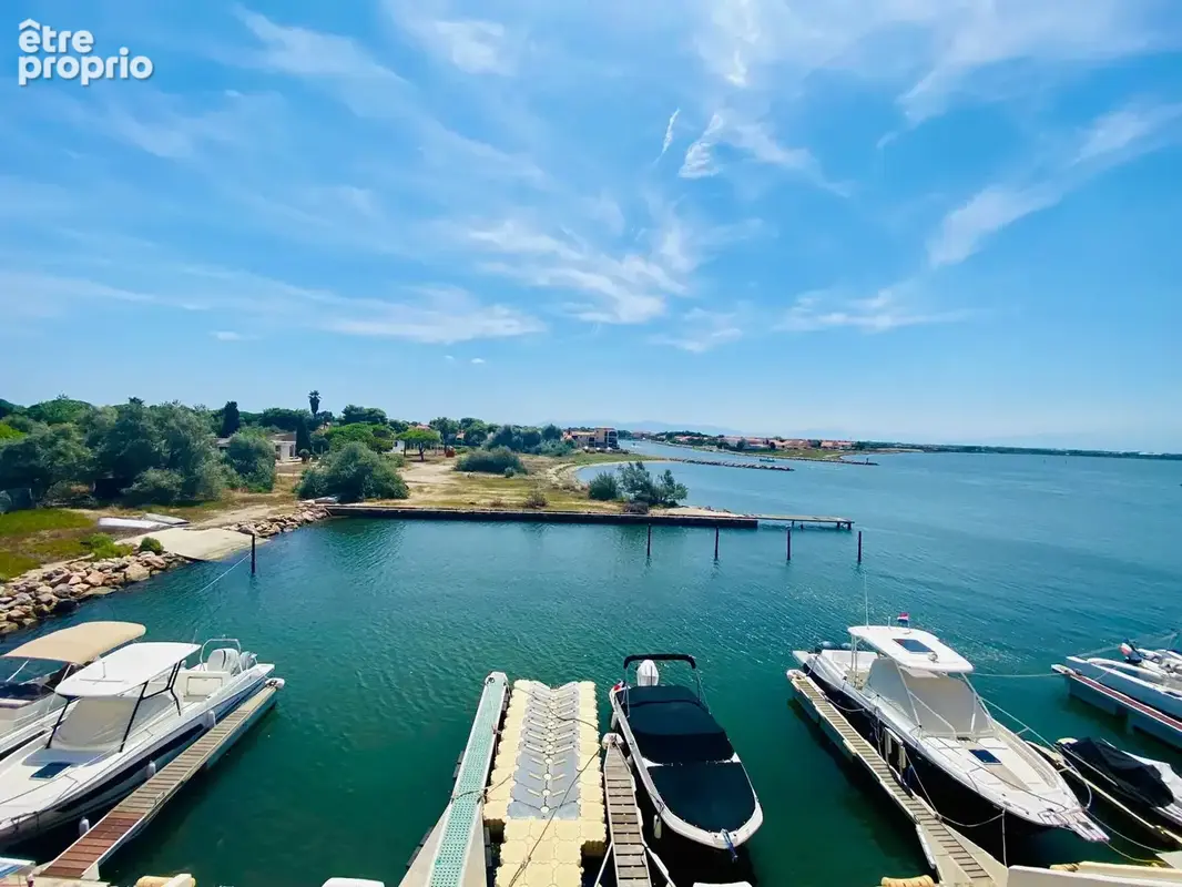 Le Barcarès   Résidence Nautica  Appartement T2 avec vue sur le lac marin et le Canigou - photo 13