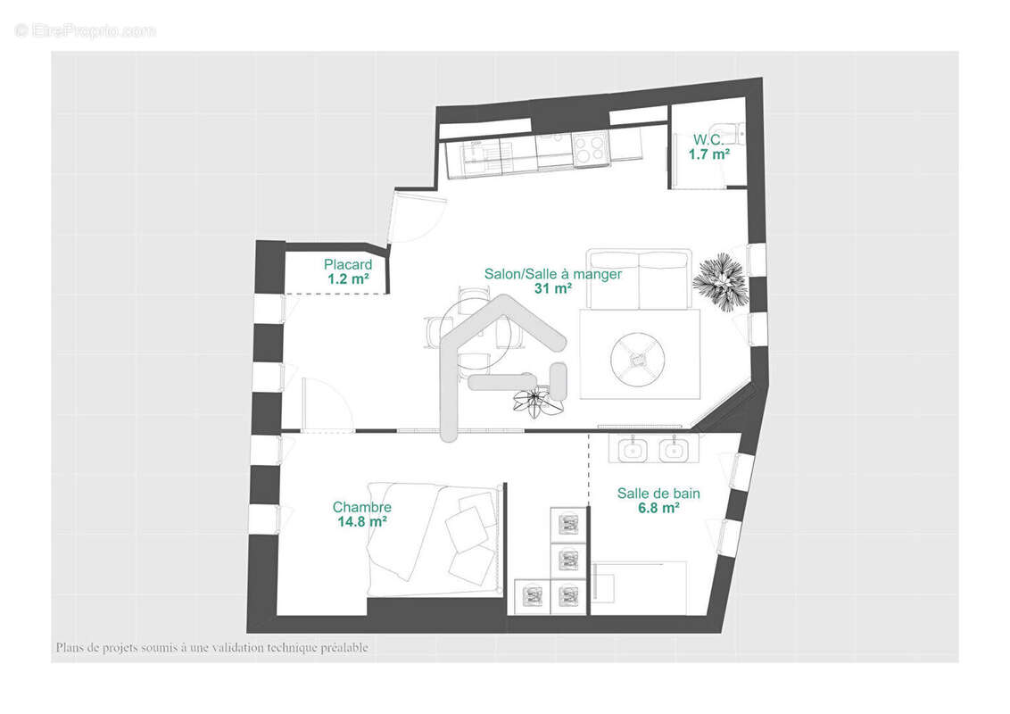 Appartement à TOULOUSE
