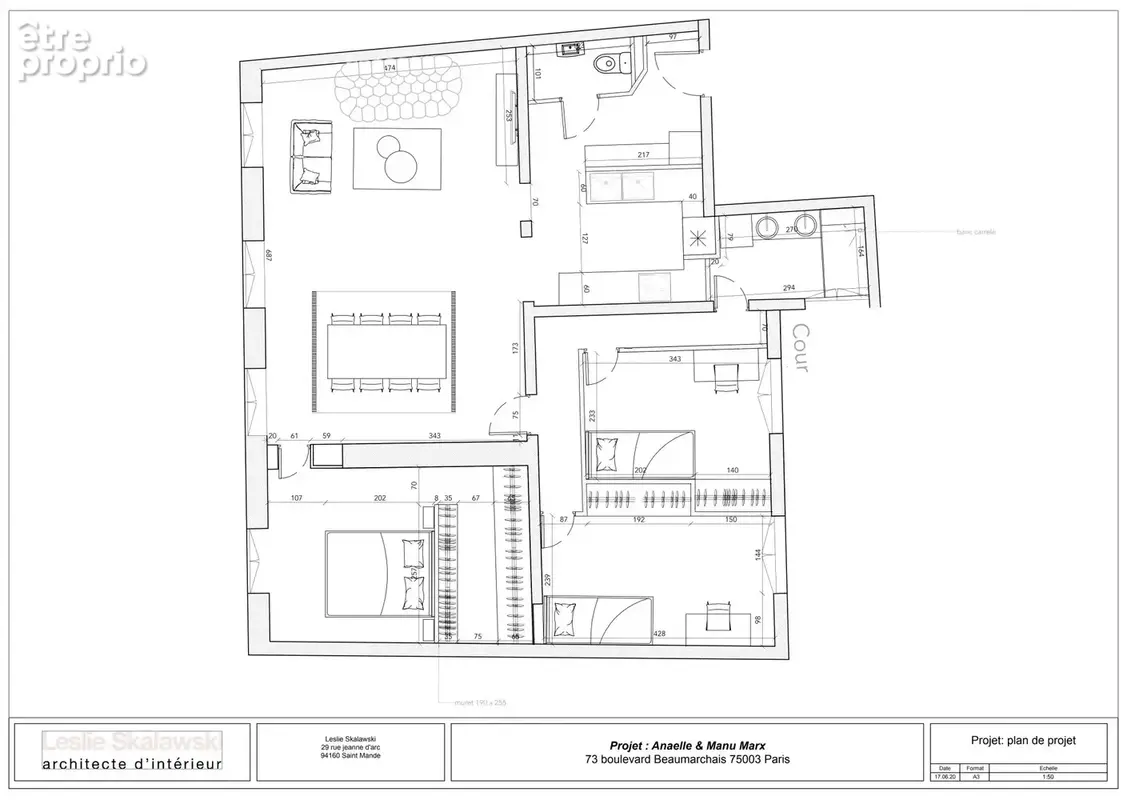 Haut-Marais / Place des Vosges – Appartement familial de 98 m² entièrement revisité par architecte - photo 19