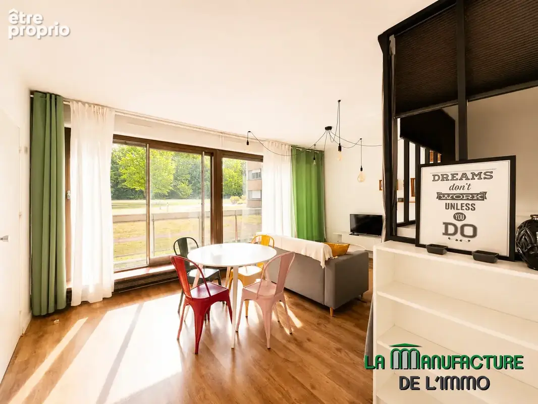 Grand t1 meublé 44 m2   rdc sur jardin intérieur   emile clermont   tennis club - fauriel - saint-étienne (421 - photo 4