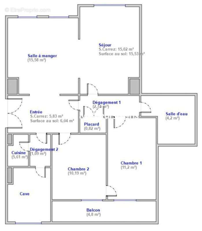 Appartement à PARIS-16E