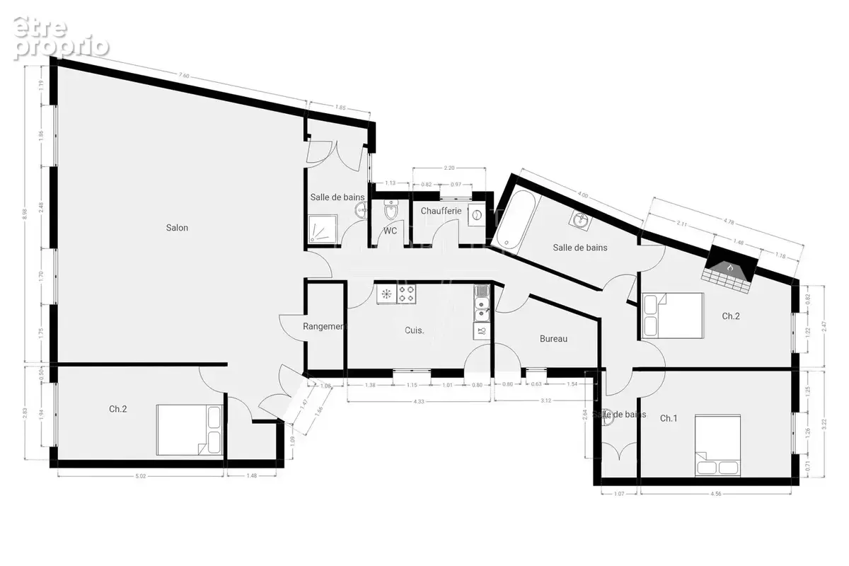 Raynouard/passy. appartement 163 m² en étage élevé - photo 2