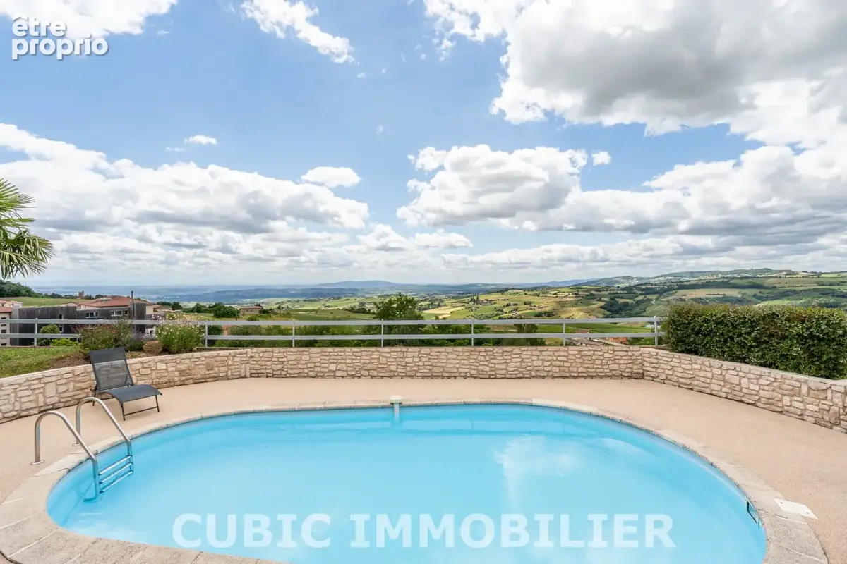 Montmelas-saint-sorlin   villa de plain-pied avec piscine, grand terrain et vue panoramique - photo 16