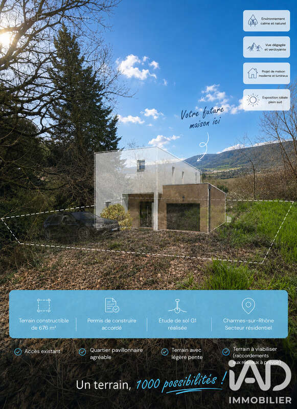 Terrain 676 m² à Charmes-Sur-Rhone  - photo 4