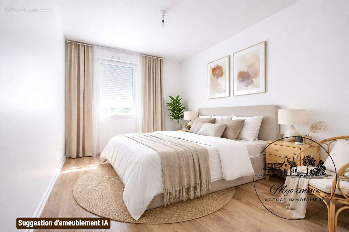 chambre meublée par IA - Appartement à INDRE
