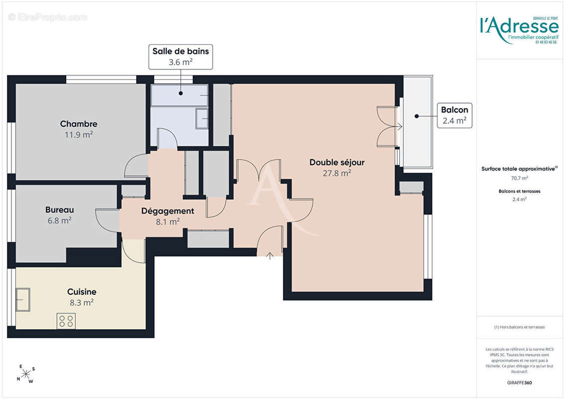 Appartement Joinville Le Pont 4 pièce(s) 70.28 m2 - photo 9