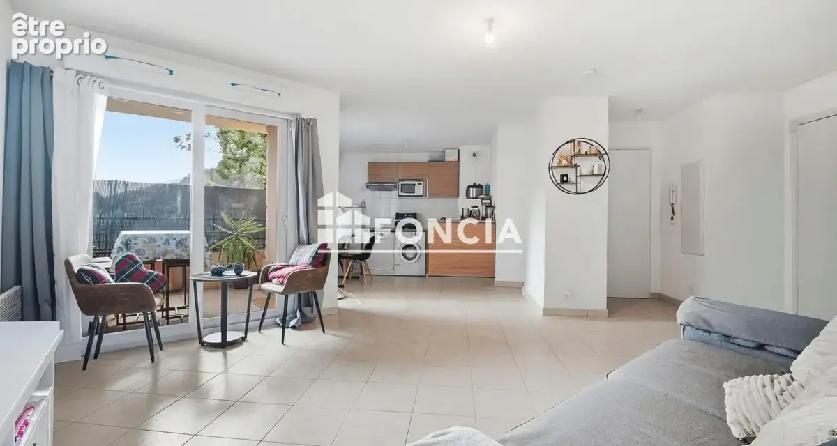 À vendre – saint-andré-de-la-roche – grand studio avec terrasse, parking et piscine - 155 000 € - photo 1