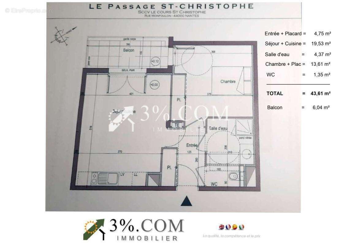 T2 de 44 M2 avec Garage - St-Donatien- Erdre- île de Versail - photo 19