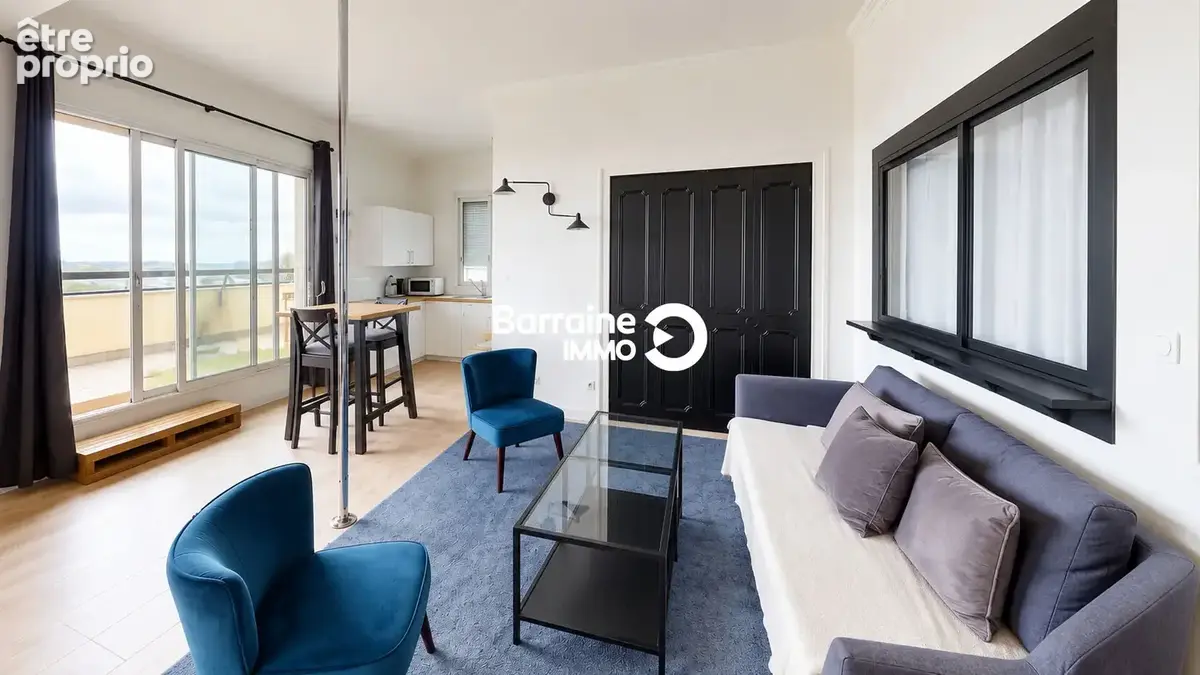 A vendre brest kerinou appartement t2 40m2 dernier etage - terrasse 49m² - photo 3
