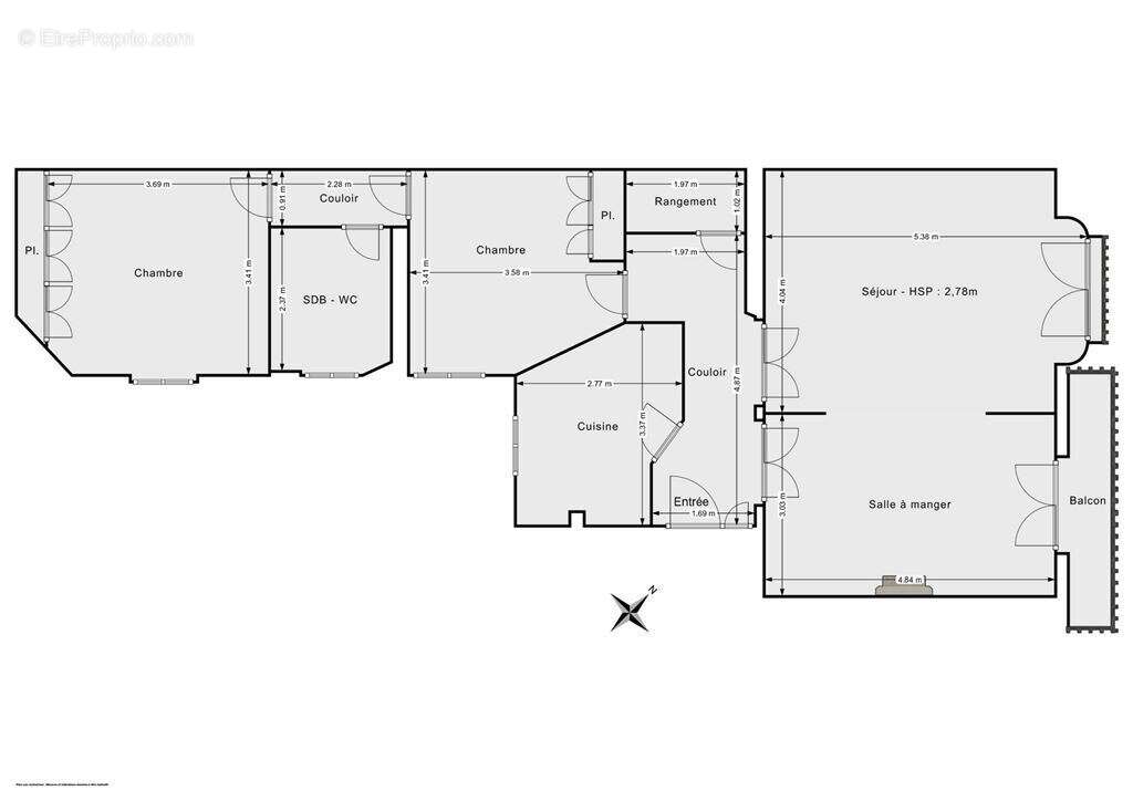 Appartement à PARIS-18E