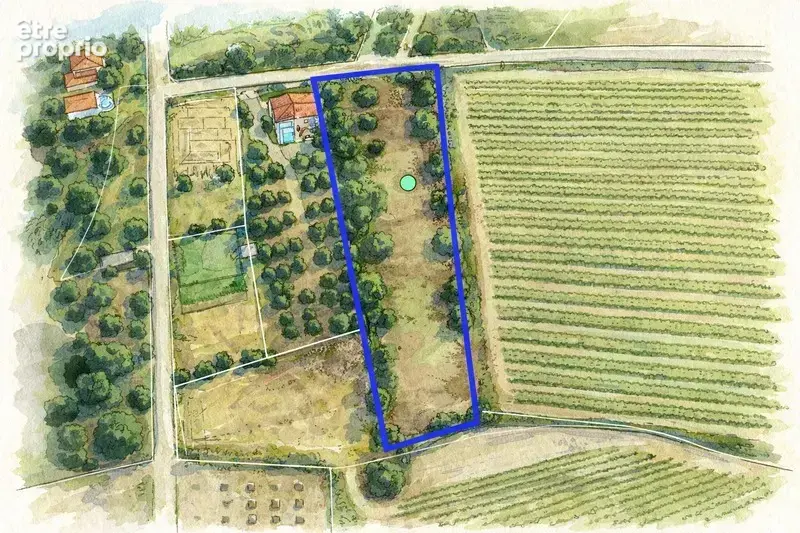 Terrain de 3 730 m² avec potentiel de construction – Réseaux à proximité – Cesseras - photo 7