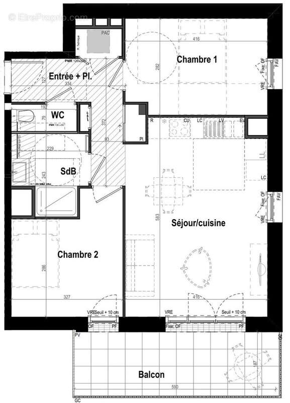 Appartement 59 m² à Brest  - photo 3