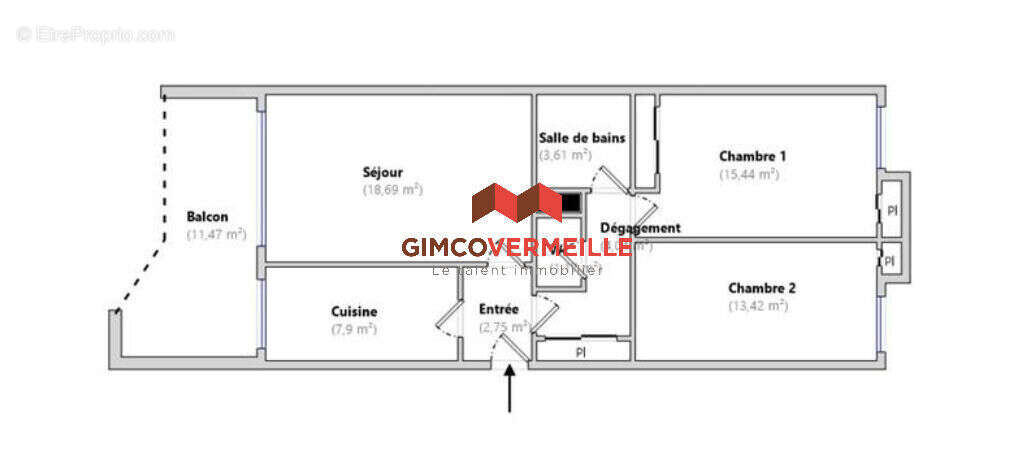 Appartement à RUEIL-MALMAISON