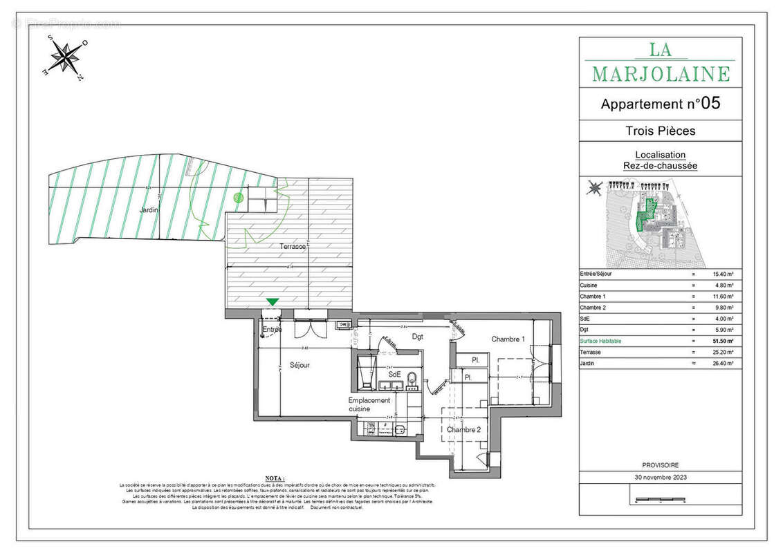 Appartement à MOUANS-SARTOUX