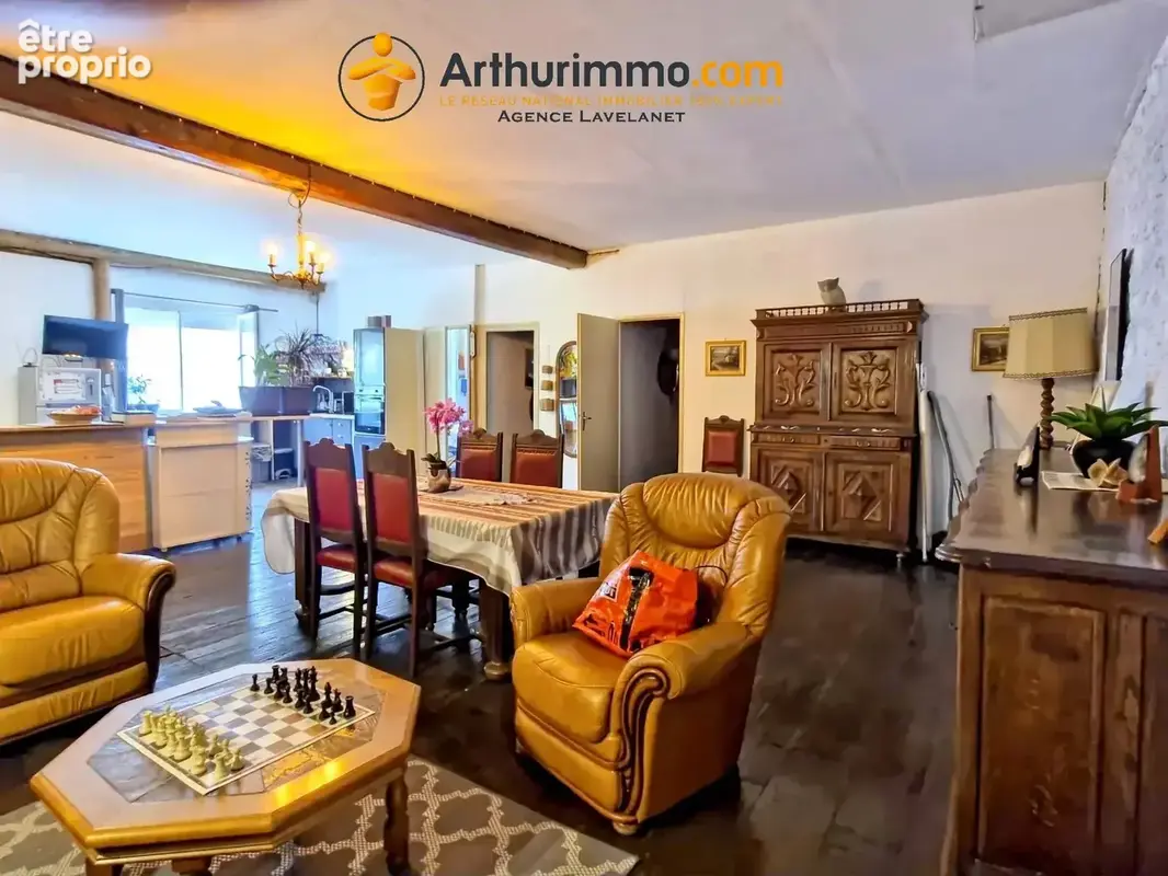 À vendre – maison en pierre avec jardin, garage et atelier – bélesta - photo 3