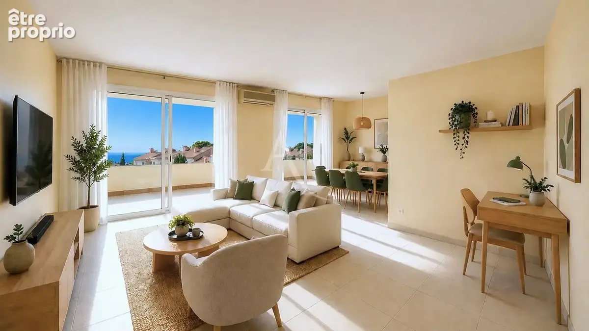 T4 Carqueiranne magnifique vue mer résidence sécurisée avec piscine - photo 5
