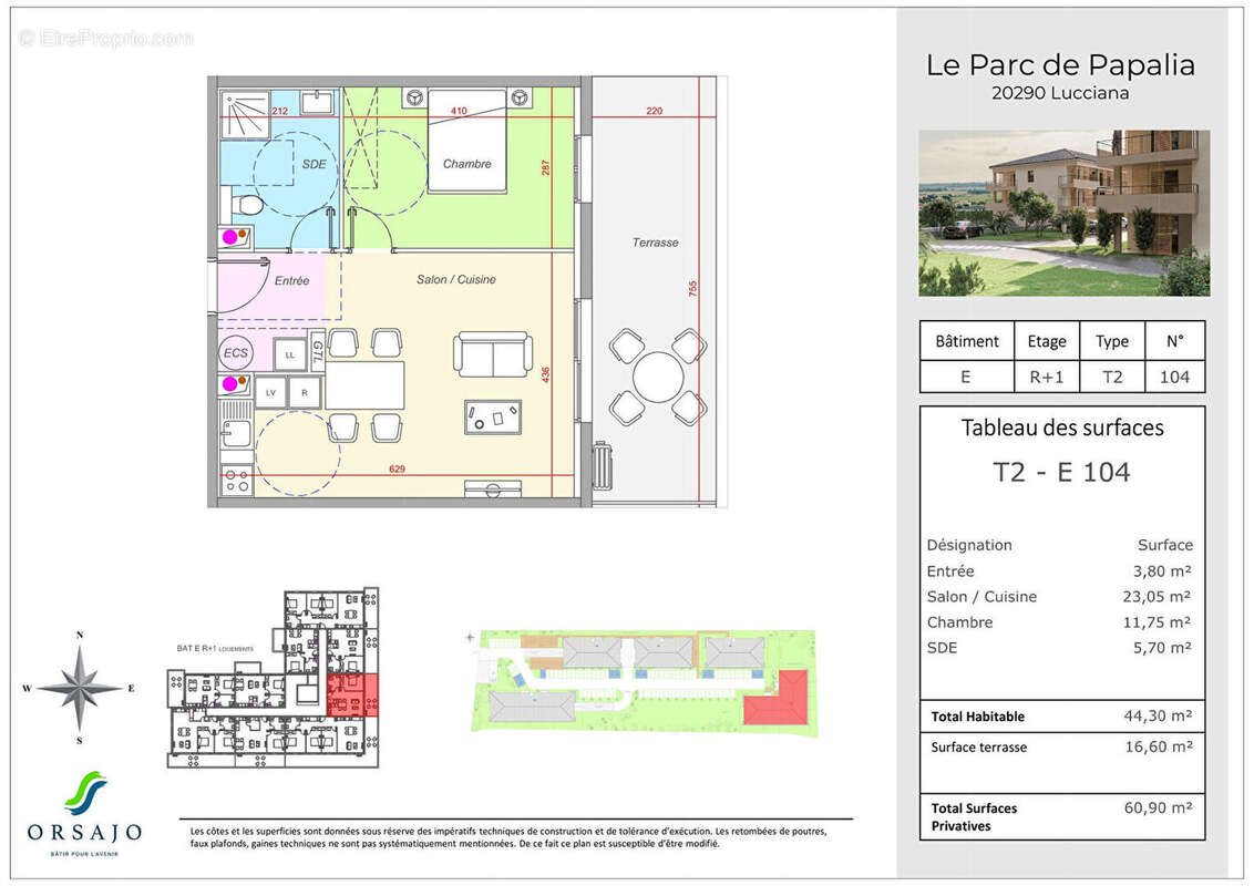 Appartement 45m² à lucciana - photo 2