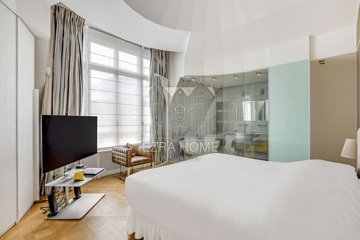 Paris 16 éme - auteuil - dernier étage - duplex d’exception - 227,61 m2 - 4/5 suites - balcon - climatisation - photo 5