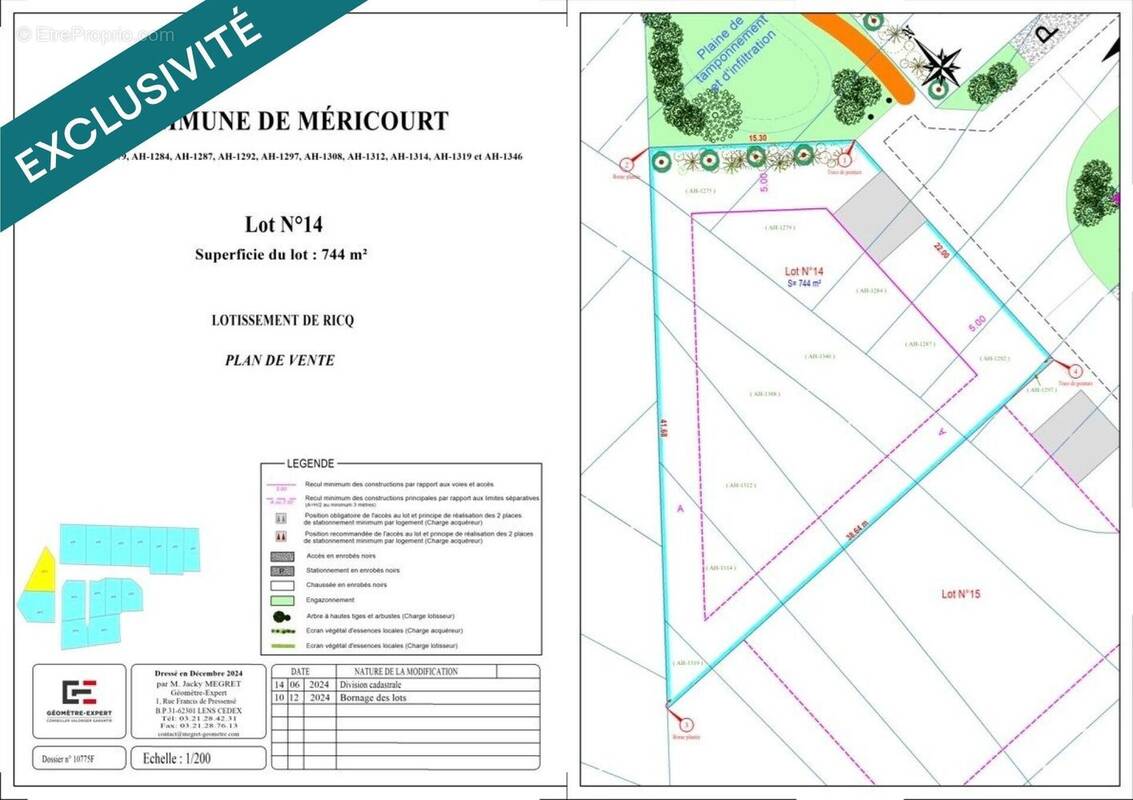 Photo 1 - Terrain à MERICOURT