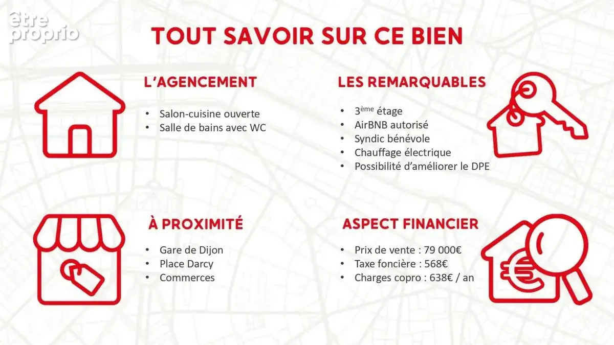 DIJON – Studio rénové à proximité immédiate de la gare - photo 2