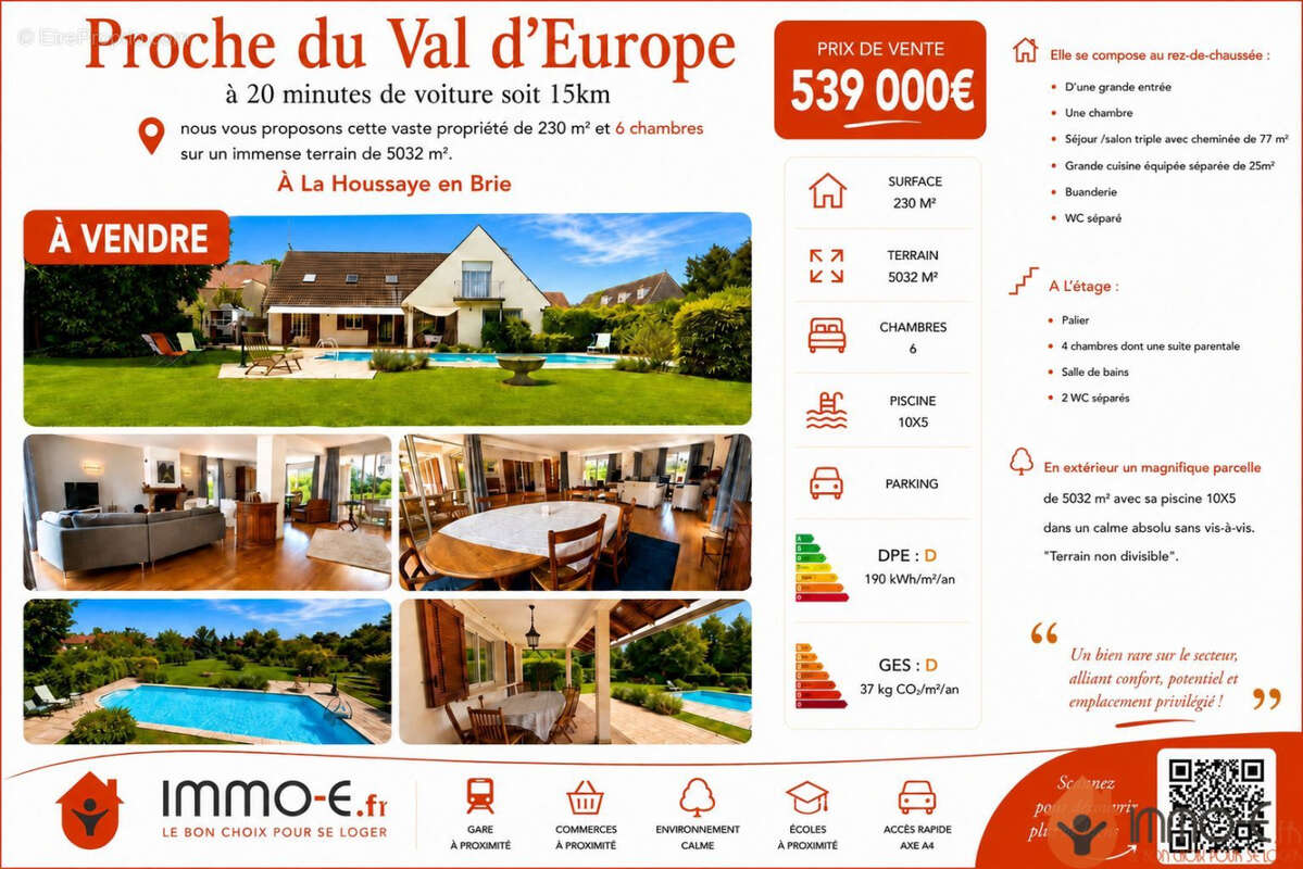 Maison à LA HOUSSAYE-EN-BRIE