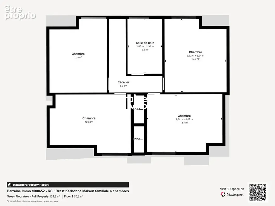BREST KERBONNE MAISON T6 de 98.22 m² Exposition Sud / Ouest Terrain clos de 212.5 m² Proche Base Navale - photo 16