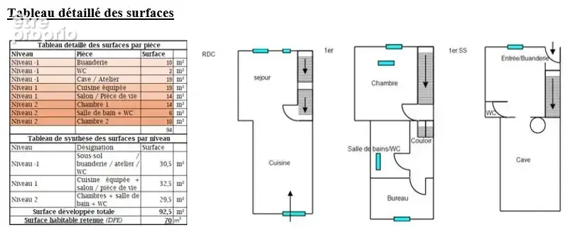 SAINT MARCEL LES SAUZET – Charmante maison de village - T3 – 90 m² – Cave – Atelier – Stationnement immédiat - photo 14