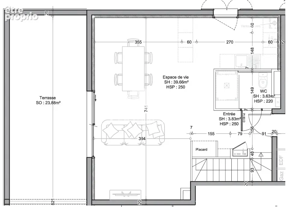 L'arbresle vente appartement t5  balcon terrasse parking - photo 2