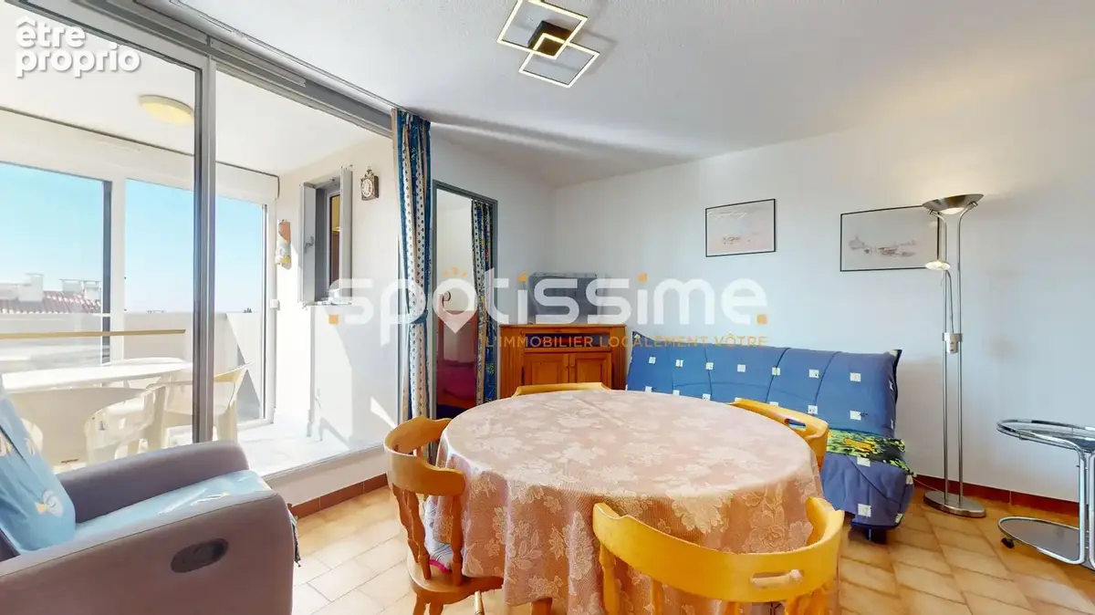 Cap d'Agde  Centre Port : studio cabine avec vue mer, parking et cellier privatifs - photo 9
