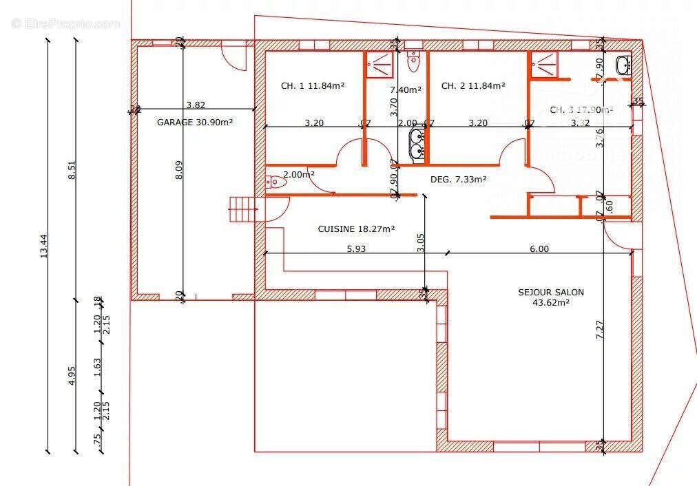Maison 120 m² à Malemort-Du-Comtat  - photo 6