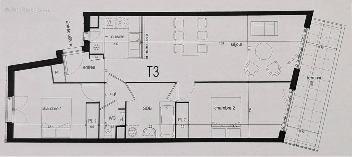 Appartement à CHANTEPIE