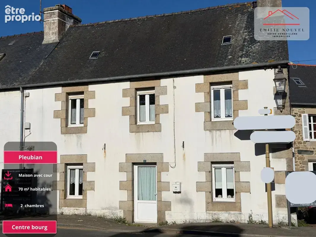 Pleubian, une maison de bourg facile à vivre - photo 1