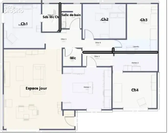 Maison moderne plain-pied 134 m2, 4 chambres, piscine, garage, DPE A sur parcelle de 805 m2 - photo 19