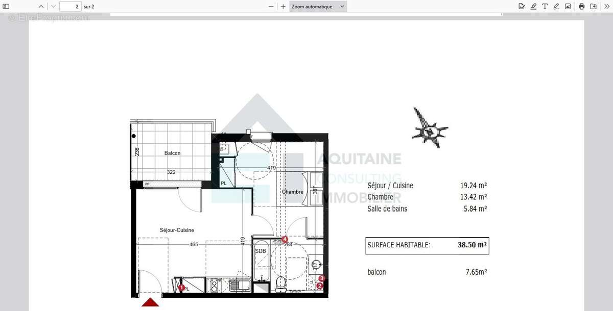 Appartement à BEAUZELLE