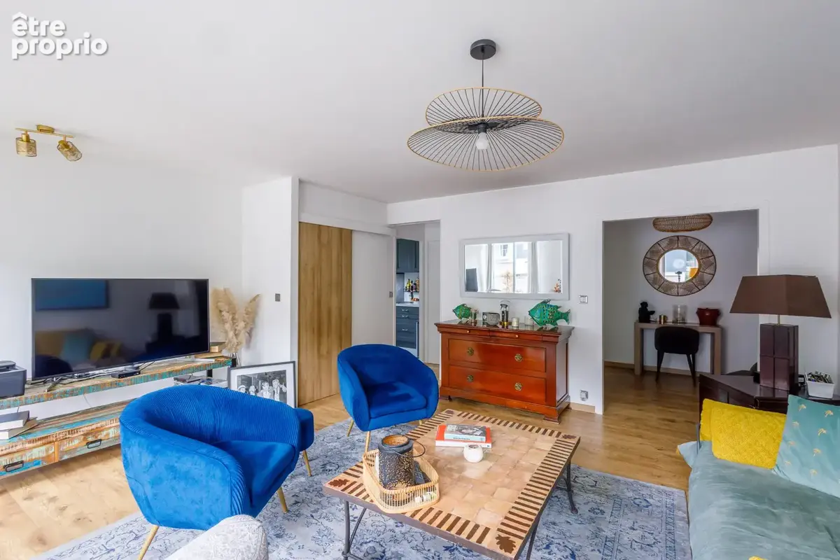 Honfleur - grand appartement de type t2 - 63,52 m2   1 chambre -  terrasse sud-ouest   parking   cave -  à 700 - photo 6