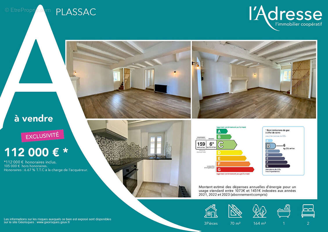Maison à PLASSAC